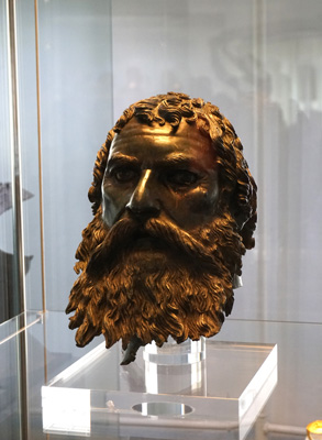 Bronze state head, ~4th c BC, Sophia, Bulgaria, Balkans 2017